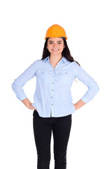 Portrait of a beautiful female architect