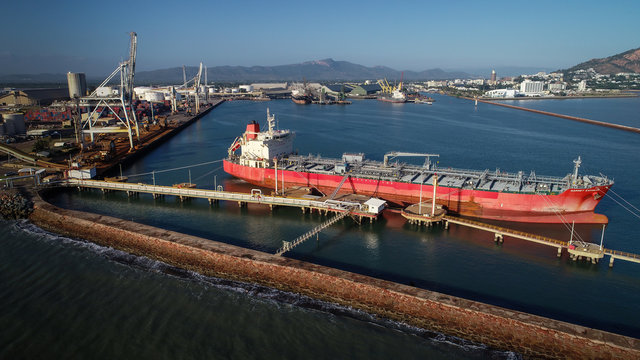 Townsville, Qld - Garnett Express docked at the fuel berth at Port of Townsville