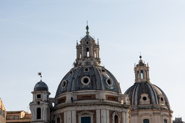 Fototapeta na wymiar Dome of Santa Maria di Loreto church