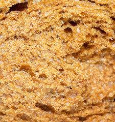 rye bread abstract background on a white background