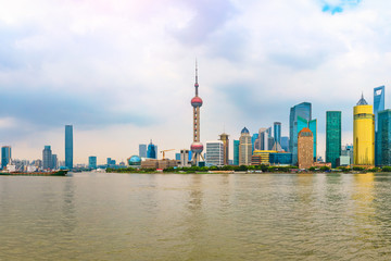 Urban architecture scenery and city skyline in Shanghai