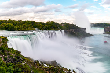 Niagara Falls on America side in the morning with clear sky , Buffalo , United States of America