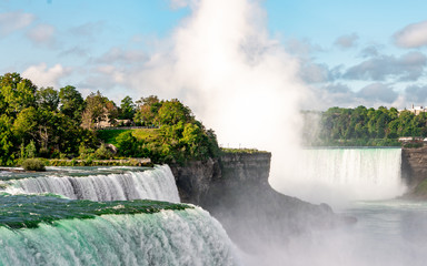 Niagara Falls on America side in the morning with clear sky , Buffalo , United States of America