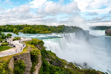 Foto auf Acrylglas Niagara Falls on America side in the morning with clear sky , Buffalo , United States of America © fukez84