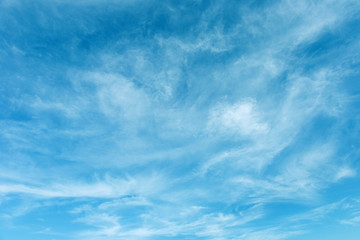 Beautiful Blue Sky Background With White Clouds