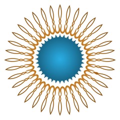 symbol or logo Ornament object for abstract Design