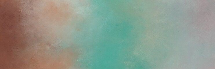 colorful distressed painting background graphic with dark sea green, pastel brown and cadet blue colors and space for text or image. can be used as header or banner