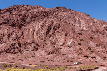 Valle Arcoiris, Rainbow valley, near San Pedro de Atacama in Chile