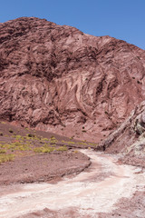Valle Arcoiris, Rainbow valley, near San Pedro de Atacama in Chile