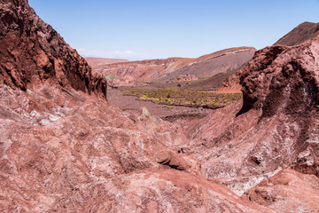 Valle Arcoiris, Rainbow valley, near San Pedro de Atacama in Chile