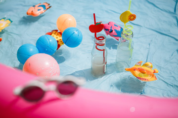 summer children's pool party