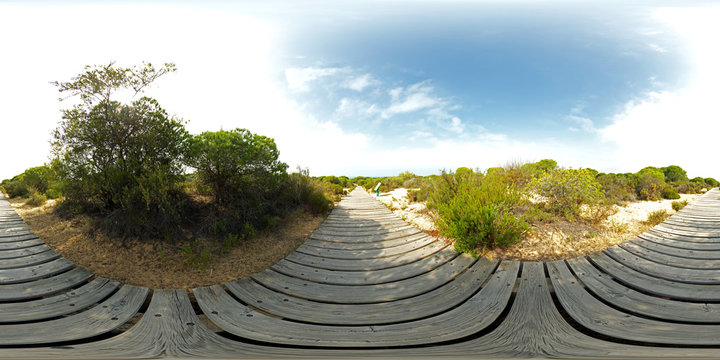 Cuesta Maneli 2, Huelva, Andaluc&iacute;a. Fotograf&iacute;a esf&eacute;rica 360&ordm;.