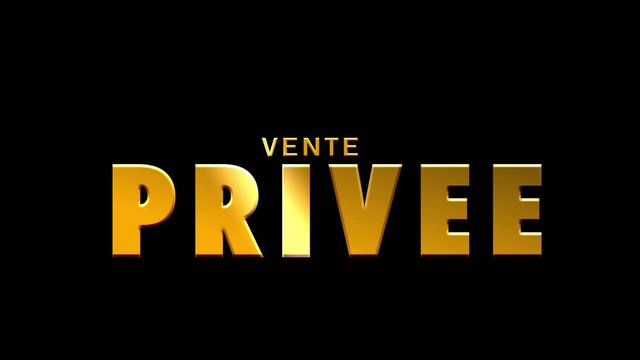 vente priv&eacute;e, 4K clip marketing