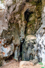 Cova del Gamell, a cave in Javea, Alicante, Valencia, Spain