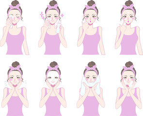 美容　女性バストアップ　フェイスケアセット