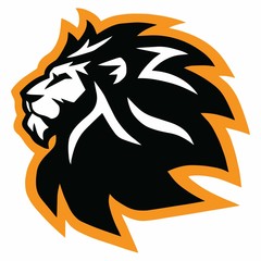 Wild Lion Head Logo Vector Icon Design Illustration