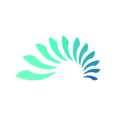 logo for company and business. half circle logo