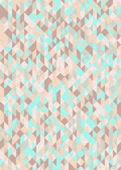 Pattern with random colored Diamonds Generative Art background illustration