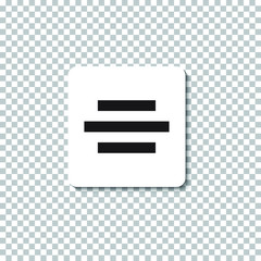 Alignment Icon flat design such as left, right, center,top and bottom.