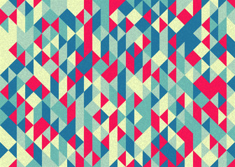 Pattern with random colored Diamonds Generative Art background illustration