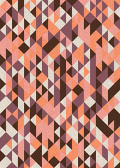 Pattern with random colored Diamonds Generative Art background illustration