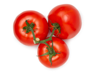tomatoes isolated on white background