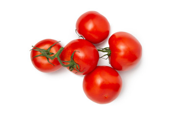 tomatoes isolated on white background