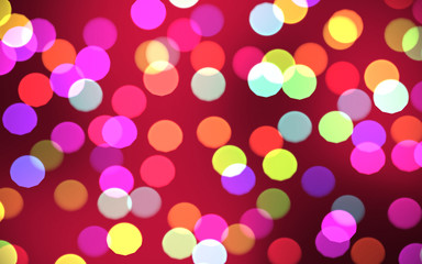  colored bokeh lights