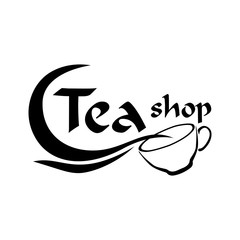 Vector logo of a tea shop and cafe