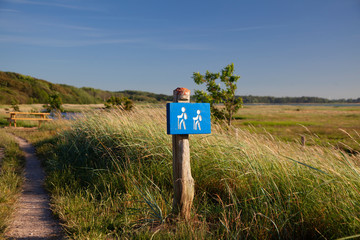Wanderweg im Naturschutzgebiet Geltinger Birk