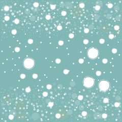 Abstract Background with transparent white bubbles on dark background