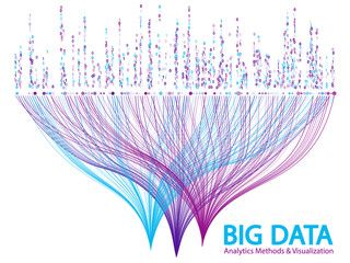 Big data visualization concept vector.