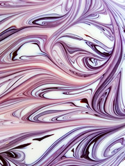 Fototapeta premium Beautiful patterns when mixing paints of different colors.