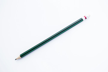 Pencil isolated on a white background, pencil photo.