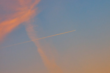 texture of the sky at sunset, background image