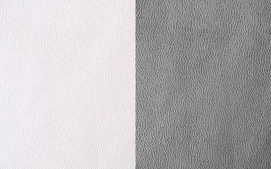  Genuine Leather. White and gray background. Skin structure close up.