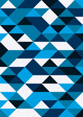 Pattern with random colored Diamonds Generative Art background illustration