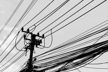 electric pole or power line electric