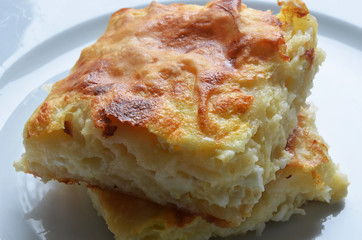 Homemade cheese patty