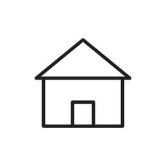 Home icon vector in flat design template