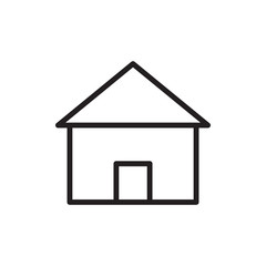 Home icon vector in flat design template