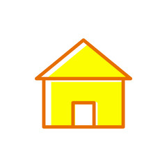 Home icon vector in flat design template