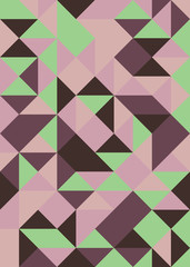 Pattern with random colored Diamonds Generative Art background illustration