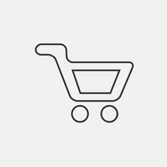 cart shopping icon vector for web and graphic design