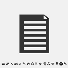 document icon vector for web and graphic design
