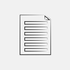 document icon vector for web and graphic design