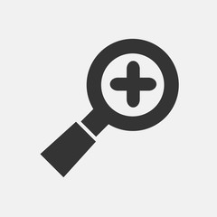 zoom in icon vector for web and graphic design