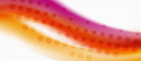 Trendy abstract wave blur pattern, multicolored lines on white background for wallpaper design. Colorful background vector. Creative vector element.