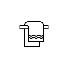 Towel icon. Isolated symbol on laundry line sign. Element of web icon for mobile concept and web apps. 
