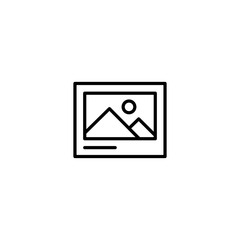 Picture vector icon, image symbol. Modern, simple flat vector illustration for web site or mobile app. Vector illustration